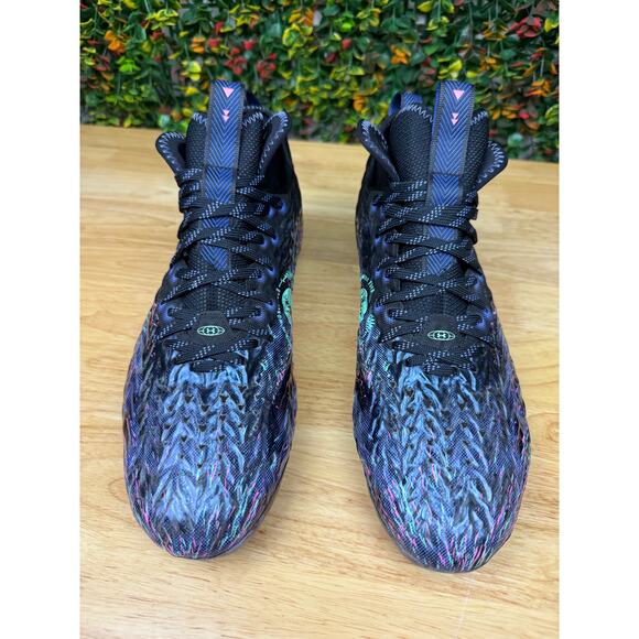 Under Armour Spotlight Clone Mc Le Sc Football Cleats Shoes Black Mens 11.5 Euc - Picture 5 of 10